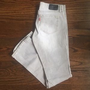 Levi's 522 Ultra Low Boot Cut Jeans - Grey